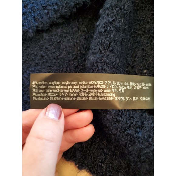 Zara Knit V-neck Wool Blend Sweater - SZ S - Picture 8 of 9